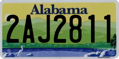 AL license plate 2AJ2811
