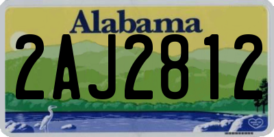 AL license plate 2AJ2812