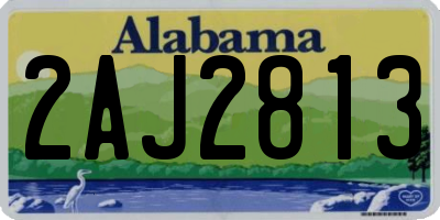 AL license plate 2AJ2813