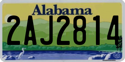 AL license plate 2AJ2814