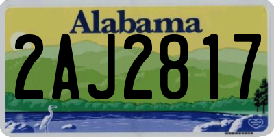 AL license plate 2AJ2817