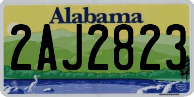 AL license plate 2AJ2823