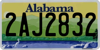AL license plate 2AJ2832