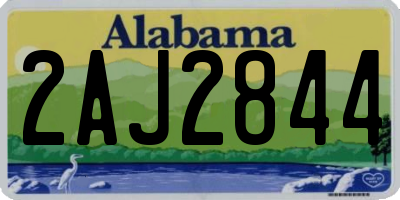 AL license plate 2AJ2844
