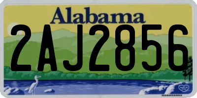 AL license plate 2AJ2856