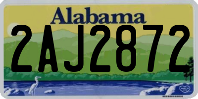AL license plate 2AJ2872