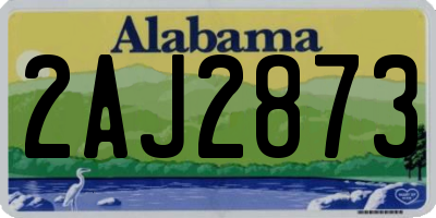 AL license plate 2AJ2873