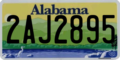 AL license plate 2AJ2895