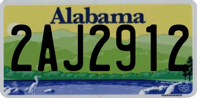 AL license plate 2AJ2912