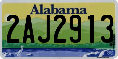 AL license plate 2AJ2913