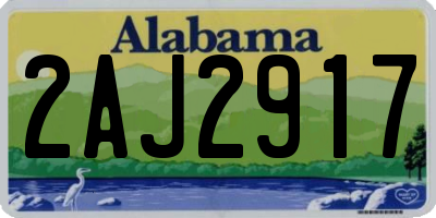 AL license plate 2AJ2917