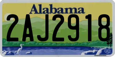 AL license plate 2AJ2918