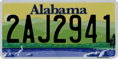 AL license plate 2AJ2941