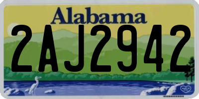 AL license plate 2AJ2942