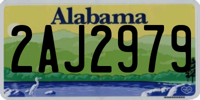 AL license plate 2AJ2979