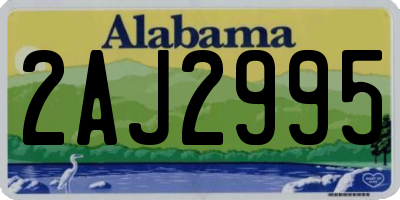 AL license plate 2AJ2995
