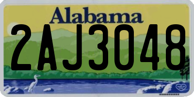 AL license plate 2AJ3048