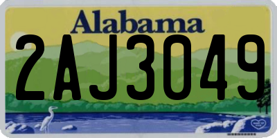 AL license plate 2AJ3049