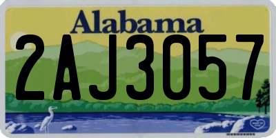 AL license plate 2AJ3057