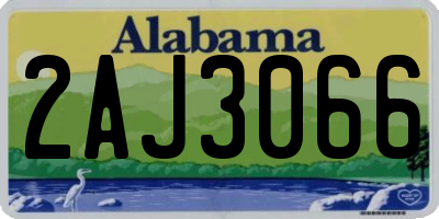AL license plate 2AJ3066
