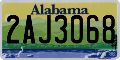 AL license plate 2AJ3068