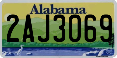 AL license plate 2AJ3069