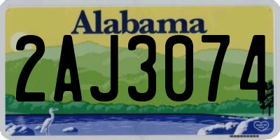 AL license plate 2AJ3074