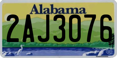 AL license plate 2AJ3076