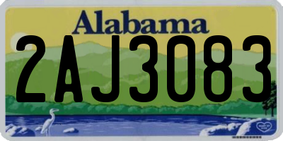 AL license plate 2AJ3083