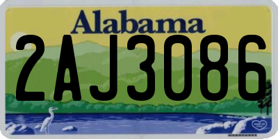 AL license plate 2AJ3086