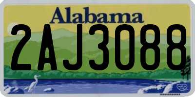 AL license plate 2AJ3088