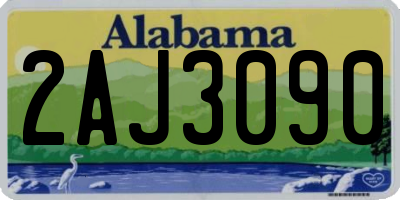 AL license plate 2AJ3090
