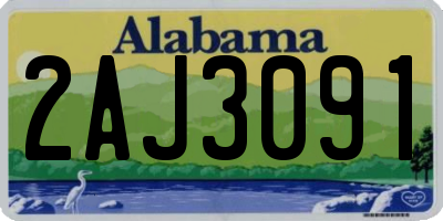 AL license plate 2AJ3091