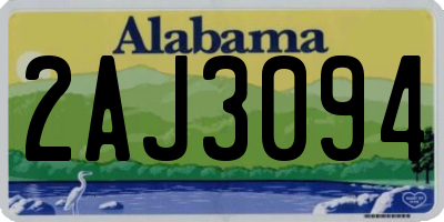 AL license plate 2AJ3094