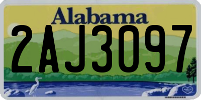 AL license plate 2AJ3097