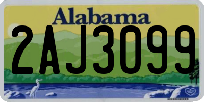 AL license plate 2AJ3099