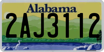 AL license plate 2AJ3112