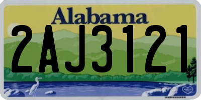 AL license plate 2AJ3121