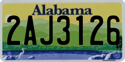 AL license plate 2AJ3126