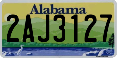 AL license plate 2AJ3127