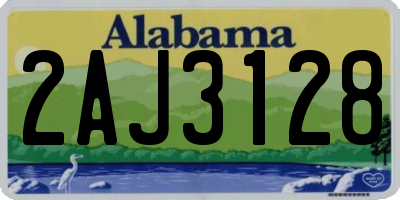 AL license plate 2AJ3128