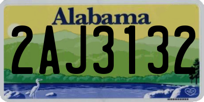 AL license plate 2AJ3132