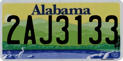 AL license plate 2AJ3133