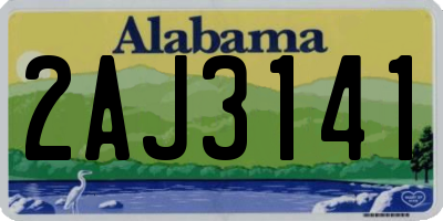 AL license plate 2AJ3141