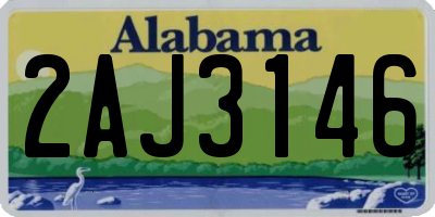 AL license plate 2AJ3146