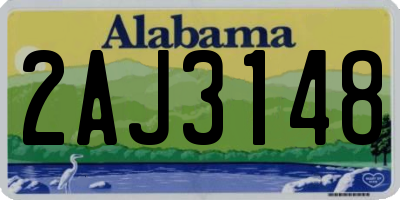 AL license plate 2AJ3148