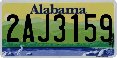 AL license plate 2AJ3159