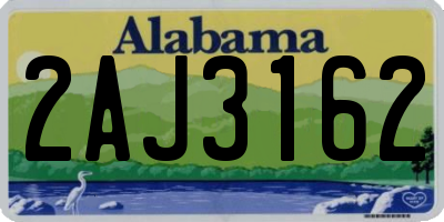 AL license plate 2AJ3162