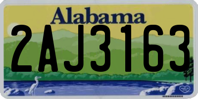 AL license plate 2AJ3163