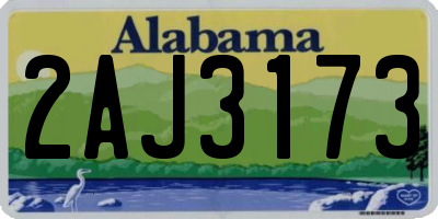 AL license plate 2AJ3173